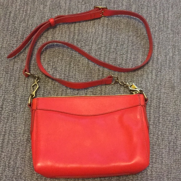 J. Crew Handbags - Jcrew genuine leather orange cross body bag